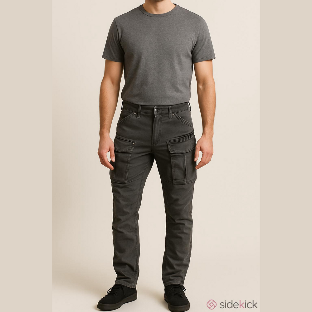 Men's G-Star RAW Gray Rovic Zip 3D Regular Tapered Cargo Pants Waist 36